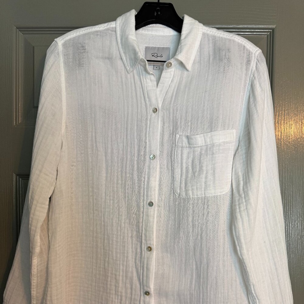 Rails Ellis Shirt, White Size Small